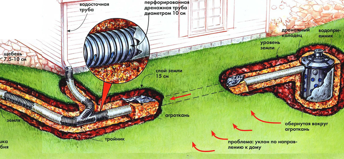 <span style="font-weight: bold; font-style: italic;">Системы дренажа</span> 